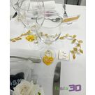 Commande de 100 clips-verres pour un mariage et marquage d'un bar à rhum